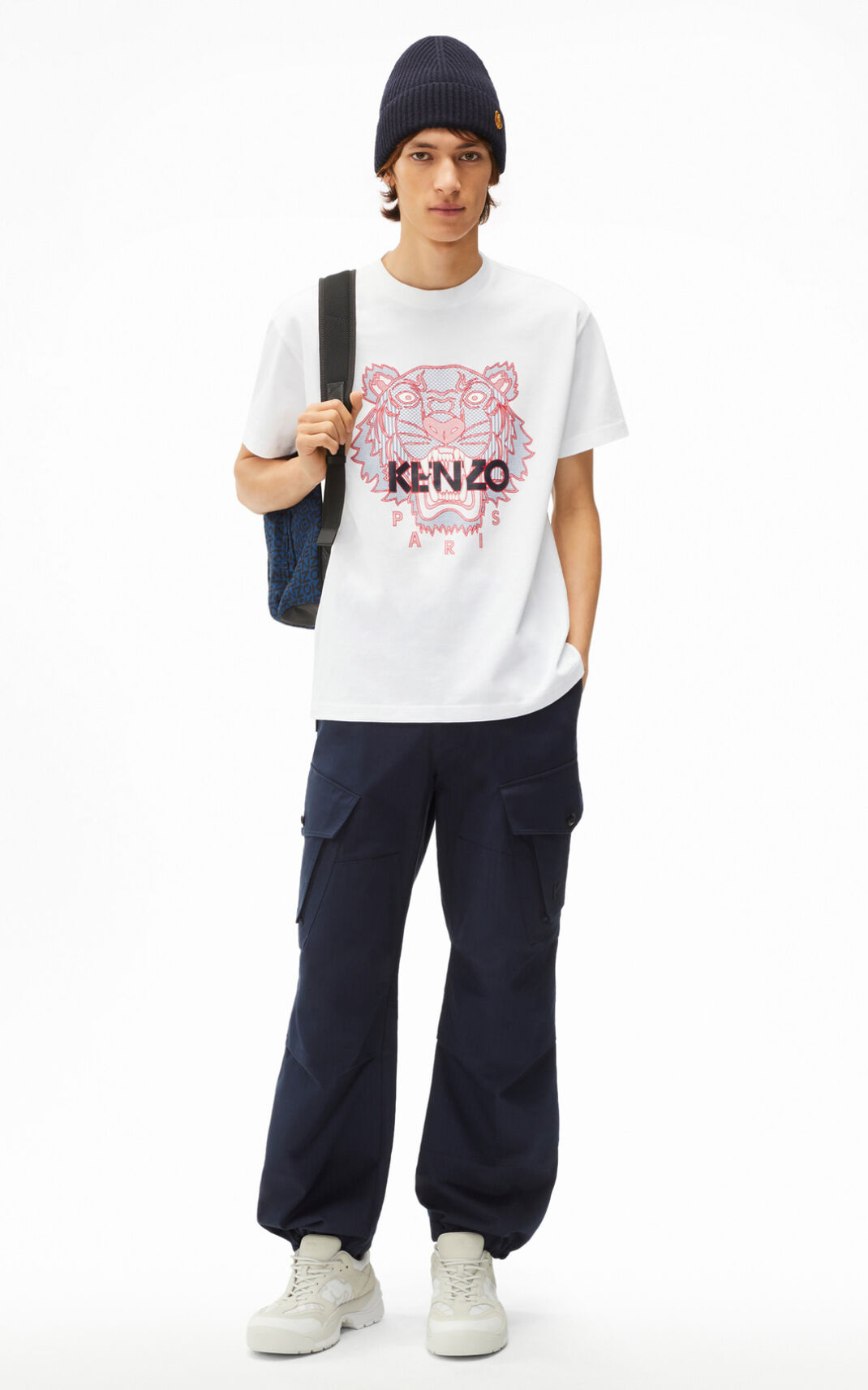 Kenzo Tiger T-shirts Herre - Hvide DK-697645